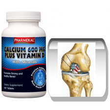 Calciu 600mg + vitamina D3 – 100 capsule